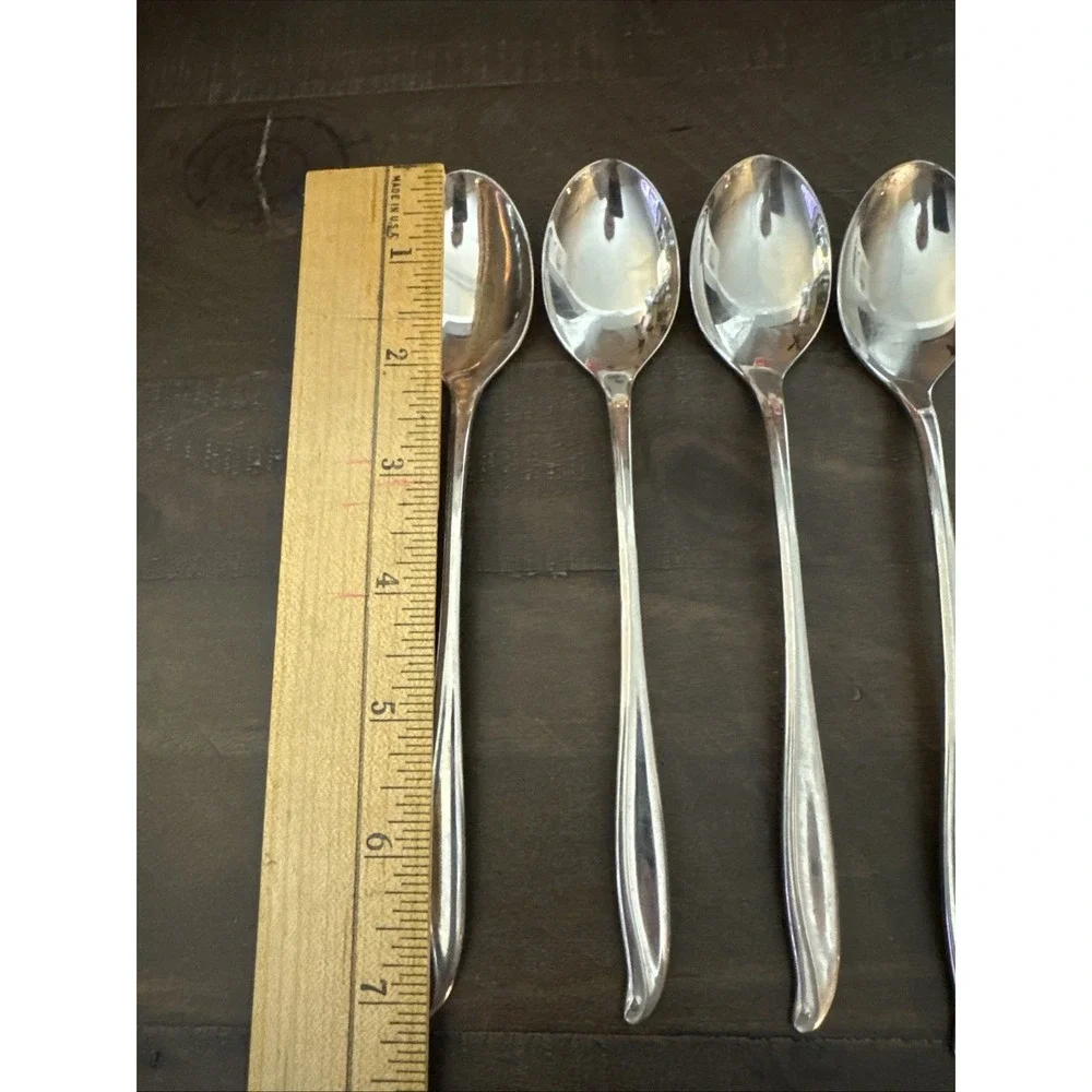 4-International Silver Stainless Tradewinds Jamaica Iced tea‎ Spoon 7
